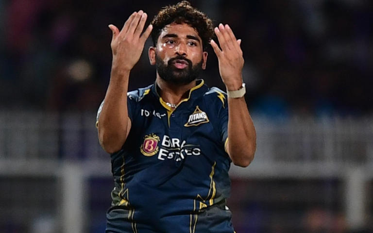 Mohammed Siraj bowling in IPL 2026