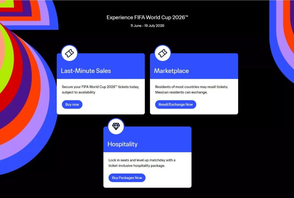 FIFA World Cup 2026 ticketing website World Cup 2026 ticketing website