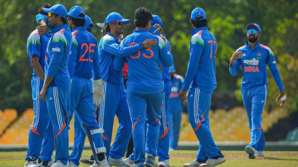 India A team members during India A vs Afghanistan A match India A team members during India A vs Afghanistan A match