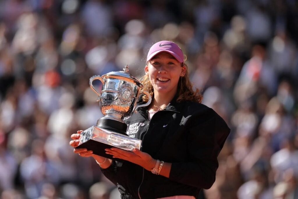 Mirra Andreeva With Her First Grand Slam Title Mirra Andreeva With Her First Grand Slam Title