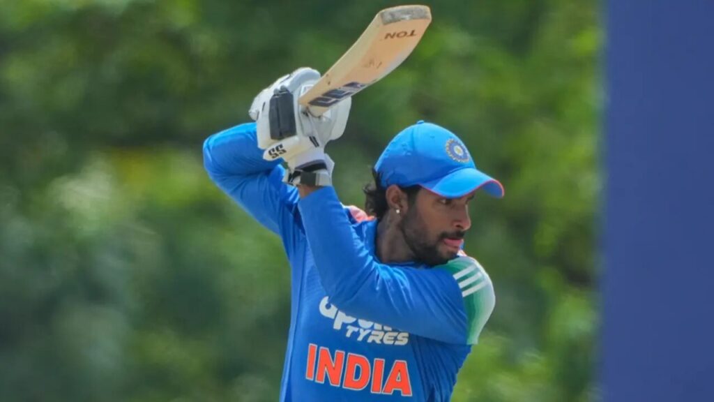 Tilak Verma at India A vs Afghanistan A 5th match