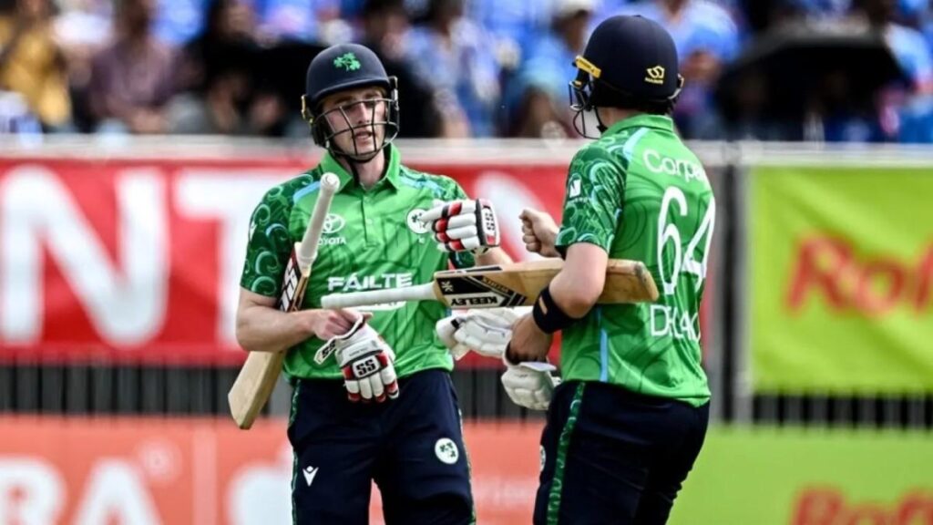 Lorcan Tucker and Gareth Delany in Ireland vs India 1st T20I Lorcan Tucker and Gareth Delany in Ireland vs India 1st T20I