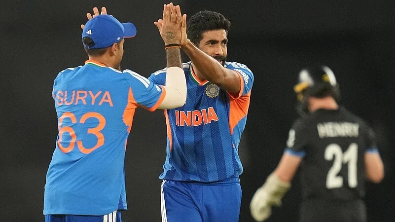 Bumrah and Suryakumar Yadav in the T201 match against Ireland Bumrah and Suryakumar Yadav in the T201 match against Ireland