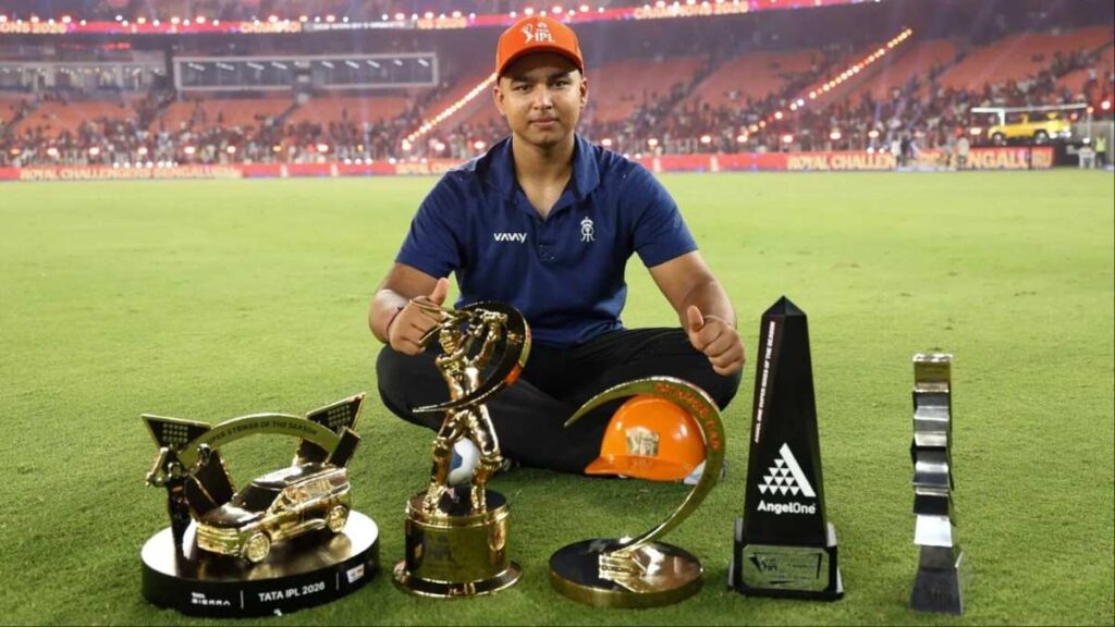 Vaibhav Sooryavanshi's IPL 2026 Awards Vaibhav Sooryavanshi's IPL 2026 Awards