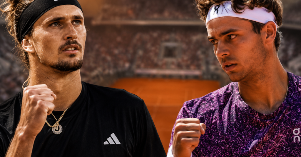 Alexander Zverev and Flavio Cobolli ahead of French Open final