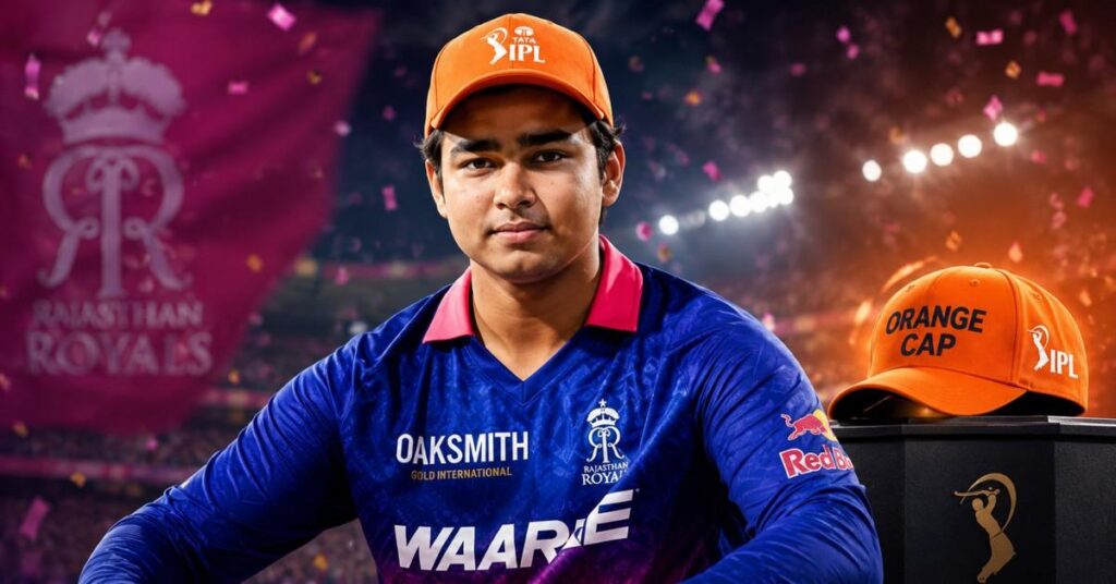 Vaibhav Sooryavanshi celebrates his record-breaking IPL 2026 season after winning the Orange Cap and finishing as the tournament's highest run-scorer for the Rajasthan Royals.