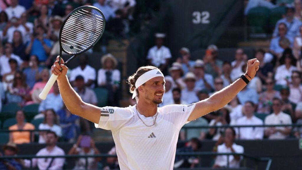 Zverev beats Taylor Fritz at Wimbledon 2026 Quarterfinals Zverev beats Taylor Fritz at Wimbledon 2026 Quarterfinals