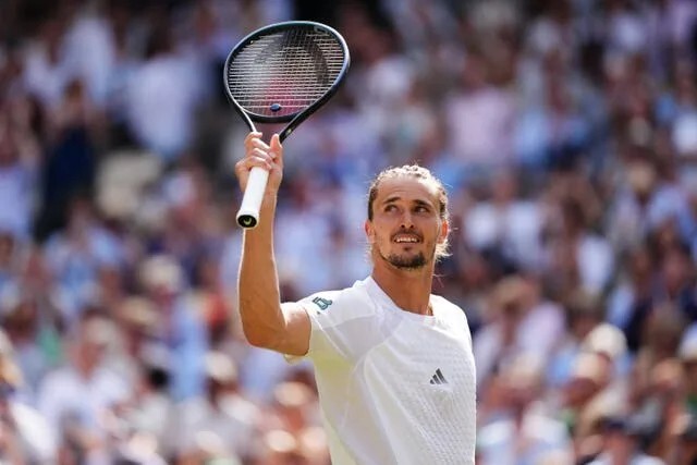 Alexander Zverev after defeating A.Fery in the Wimbledon 2026 Semifinal Alexander Zverev after defeating A.Fery in the Wimbledon 2026 Semifinal