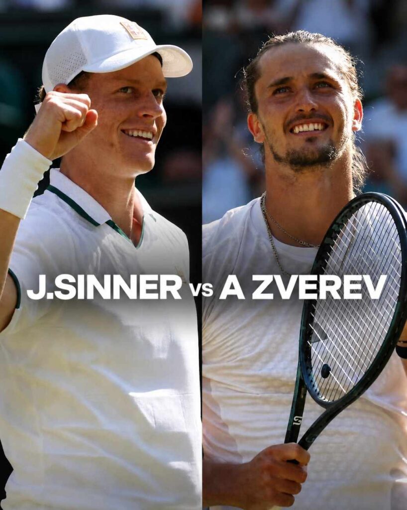 Jannik Sinner and Alexander Zverev - Wimbledon 2026 Men's Singles Finalist Jannik Sinner and Alexander Zverev - Wimbledon 2026 Men's Singles Finalist