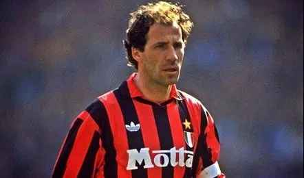 Franco Baresi in AC Milan Jersey Franco Baresi in AC Milan Jersey