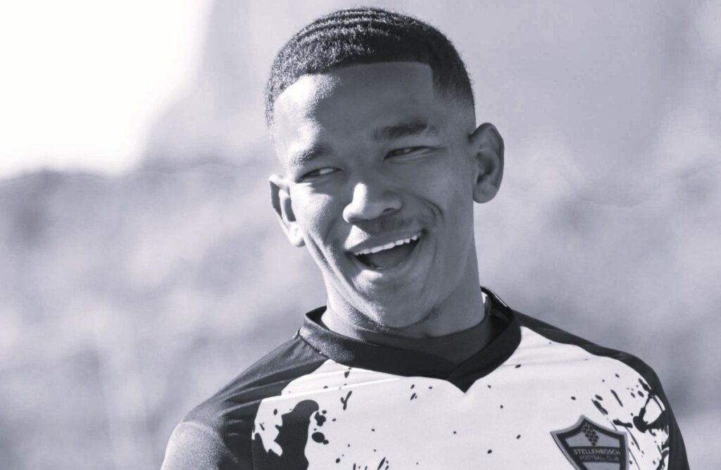 Jayden Adams in Stellenbosch FC academy Jayden Adams in Stellenbosch FC academy