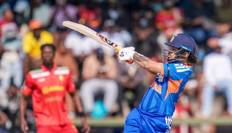Ishan Kishan in India's second T20I against Zimbabwe in Harare Ishan Kishan in India's second T20I against Zimbabwe in Harare