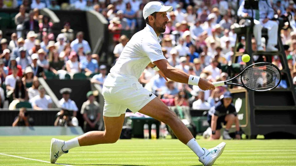 Novak Djokovic in the Wimbledon 2026 third round Novak Djokovic in the Wimbledon 2026 third round
