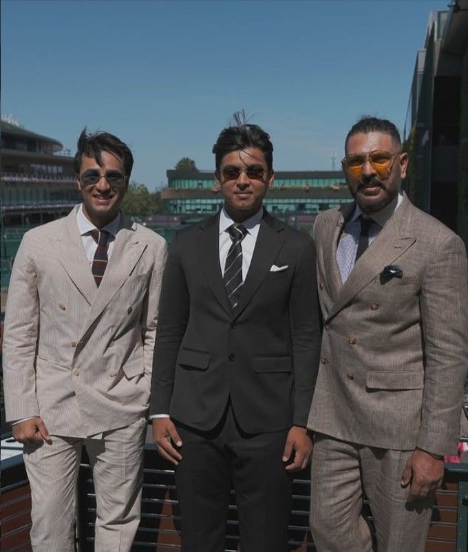 Vaibhav attended the event with Yuvraj Singh and Abhishek Sharma