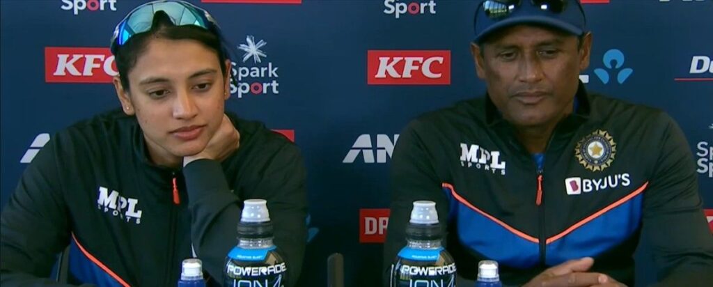 Subhadeep Ghosh with Smriti Mandhana Subhadeep Ghosh with Smriti Mandhana
