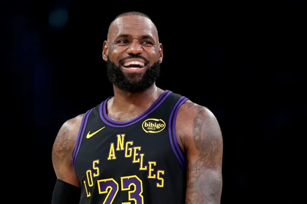 LeBron James with the Los Angeles Lakers LeBron James with the Los Angeles Lakers