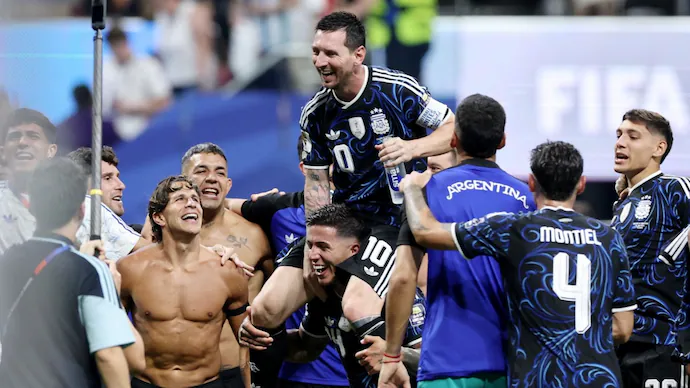 Lionel Messi in England vs Argentina Semifinal Lionel Messi in England vs Argentina Semifinal