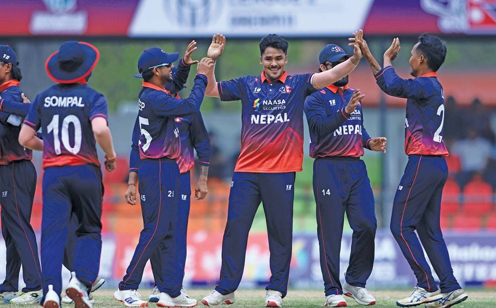 Nepal Team in their 2027 World Cup Qualification Against Nambia Nepal Team in their 2027 World Cup Qualification Against Nambia