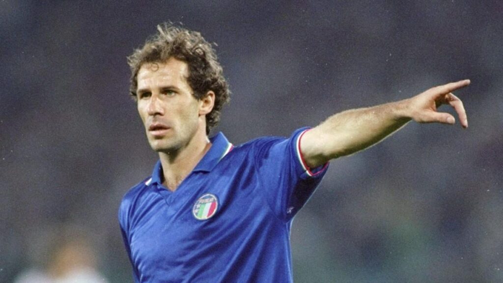Baresi in the Italy national football team jersey Baresi in the Italy national football team jersey