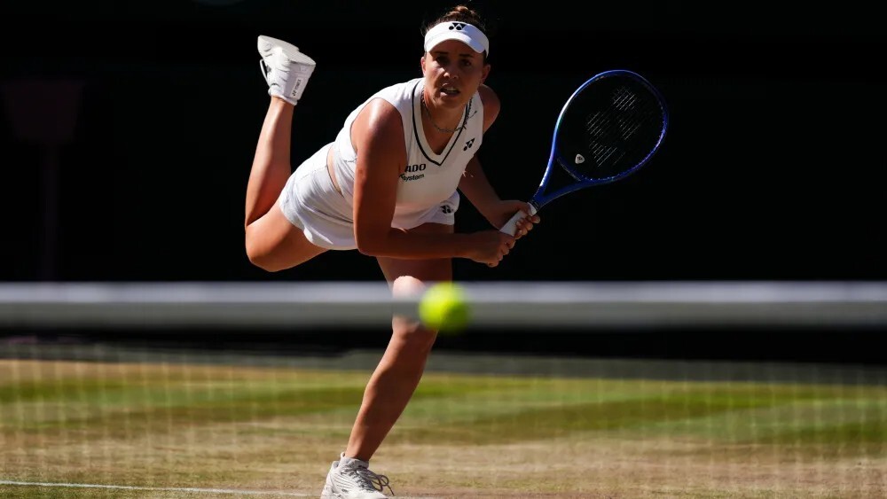 Linda Noskova in the Wimbledon 2026 Final Linda Noskova in the Wimbledon 2026 Final