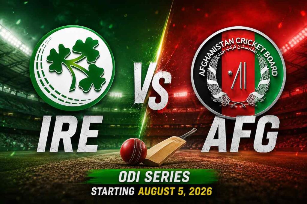 Graphic Featuring IRE vs AFG ODI Series 2026 Graphic Featuring IRE vs AFG ODI Series 2026