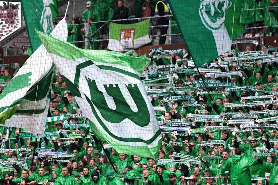 VfL Wolfsburg Flag and Supporters VfL Wolfsburg Flag and Supporters