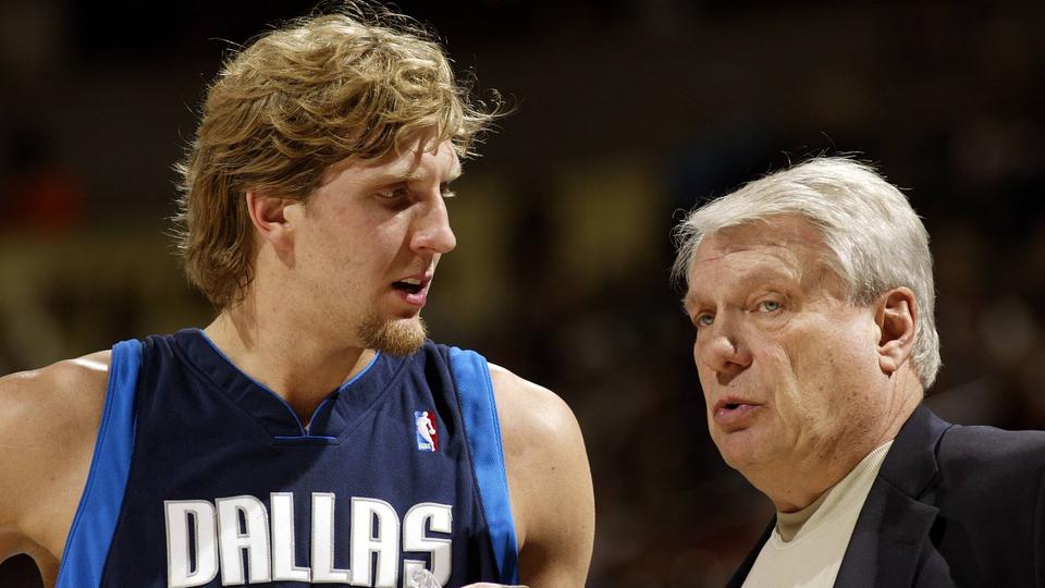 Don Nelson with Dirk Nowitzki Don Nelson with Dirk Nowitzki