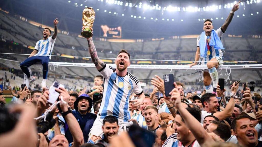 Argentina celebrating the 2022 FIFA World Cup Win Argentina celebrating the 2022 FIFA World Cup Win