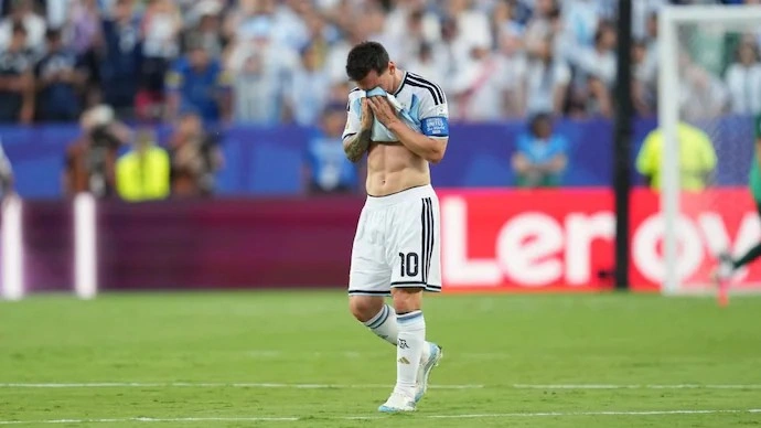 Messi emotional during the 2026 FIFA World Cup match against Algeria Messi emotional during the 2026 FIFA World Cup match against Algeria