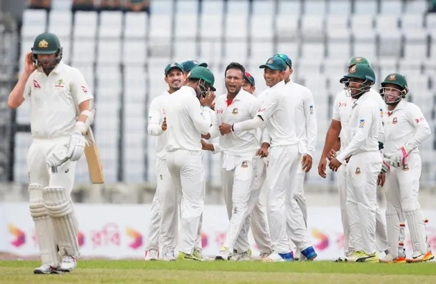 Bangladesh in the first test with Australia in 2017 Bangladesh in the first test with Australia in 2017
