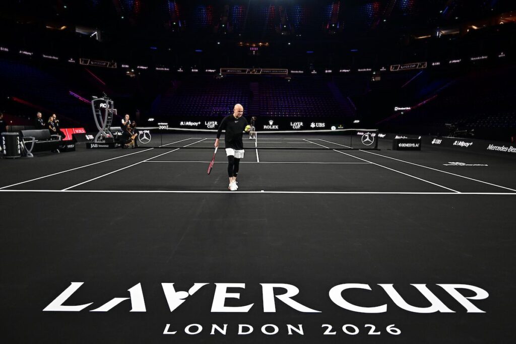 First Look of Laver Cup 2026 preparations from the O2 First Look of Laver Cup 2026 preparations from the O2
