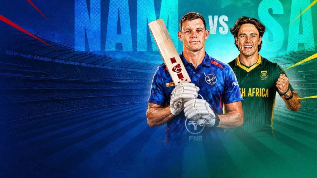 Namibia vs South Africa 2026 ODI series banner on the fancode page Namibia vs South Africa 2026 ODI series banner on the fancode page