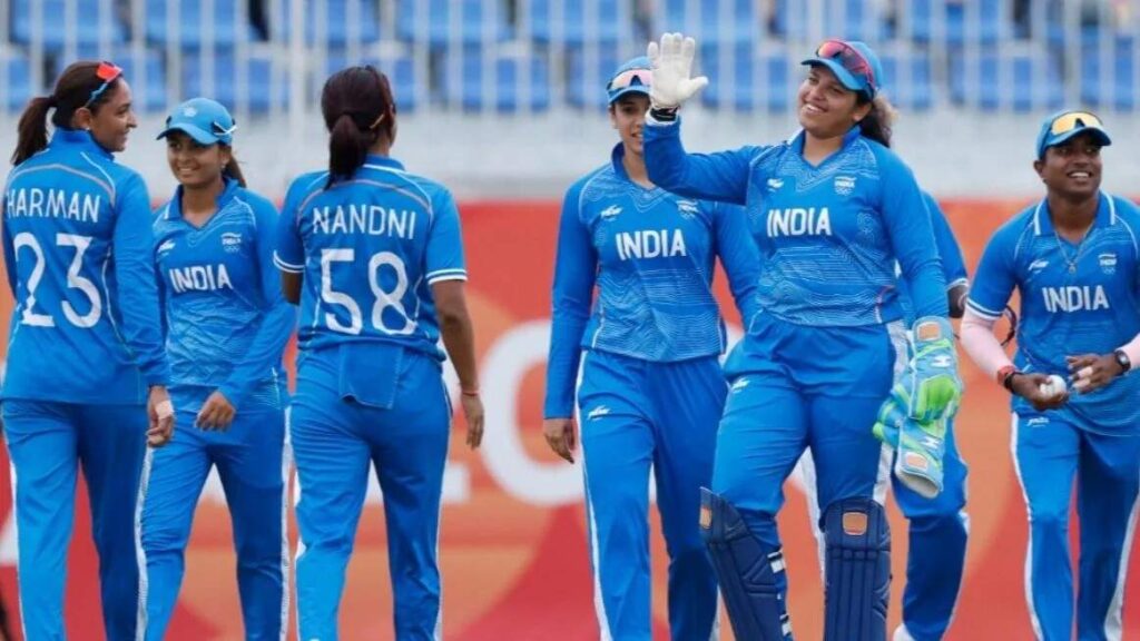 India Women Celebrating Wickets in Asian Games 2026 Semifinal India Women Celebrating Wickets in Asian Games 2026 Semifinal