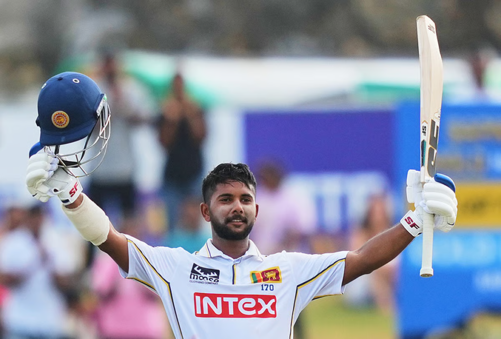 Sonal Dinusha celebrating his century in IND VS SL 1st Test Sonal Dinusha celebrating his century in IND VS SL 1st Test