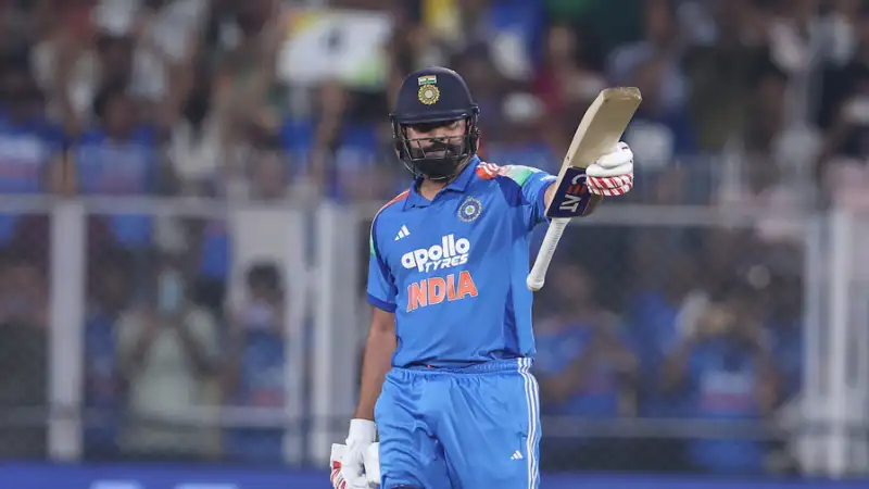Rohit Sharma celebrating his record in India vs West Indies 2nd ODI Rohit Sharma celebrating his record in India vs West Indies 2nd ODI