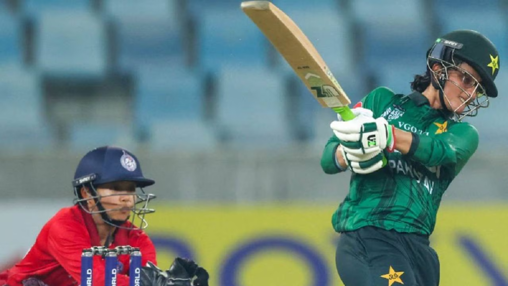 Muneeba Ali hitting in Pakistan vs Thailand Asia Cup 2026 Clash Muneeba Ali hitting in Pakistan vs Thailand Asia Cup 2026 Clash