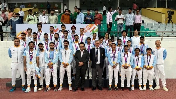 India Men's Team Felicitated after winning the gold medal in the Asian Games 2023 India Men's Team Felicitated after winning the gold medal in the Asian Games 2023