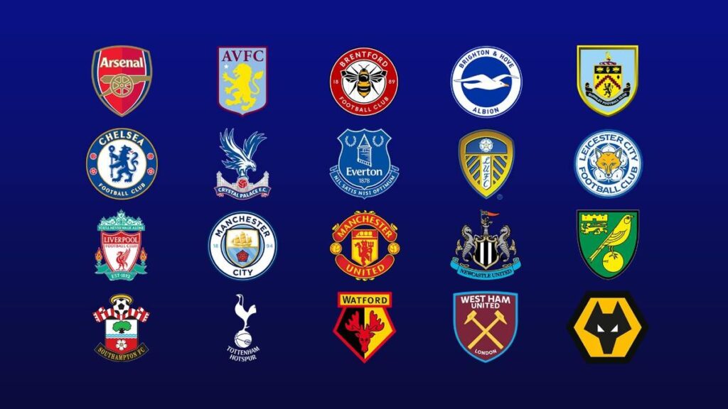 Premier League 2026/2027 club logos. Premier League 2026/2027 club logos.