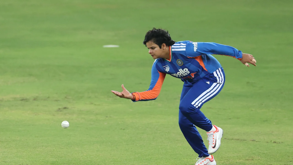 Shafali Verma in the second Women's T20I against Zimbabwe Shafali Verma in the second Women's T20I against Zimbabwe
