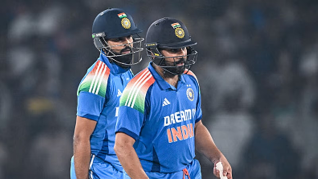 Iyer and Rohit Sharma. Iyer and Rohit Sharma.