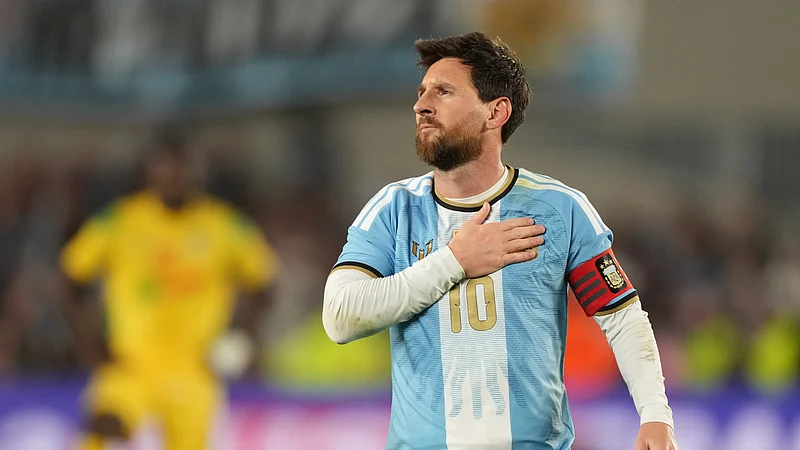 Lionel Messi in his final game for Argentina against Benin ahead of his retirement Lionel Messi in his final game for Argentina against Benin ahead of his retirement