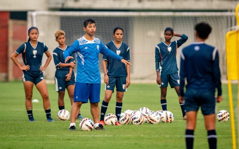 India Women's Football Team Preparing for the friendly Series with their coach India Women's Football Team Preparing for the friendly Series with their coach