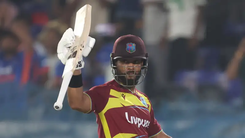 Shai Hope in IND vs WI 4th T20I Shai Hope in IND vs WI 4th T20I