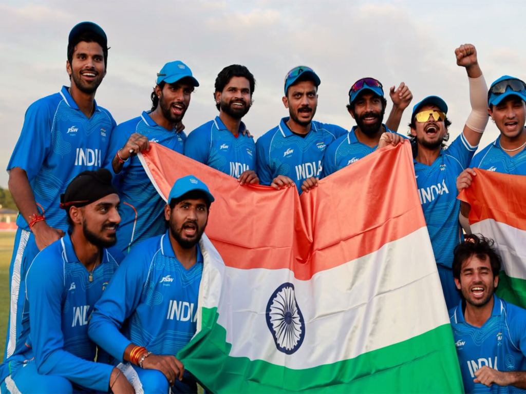 India Men's Team after winning the Gold Medal at the Asian Games 2026 India Men's Team after winning the Gold Medal at the Asian Games 2026
