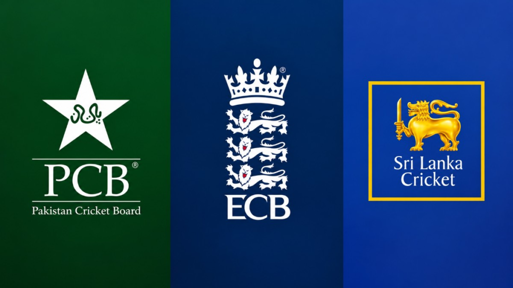 Logos of Pakistan, England, and Sri Lanka Cricket Teams Logos of Pakistan, England, and Sri Lanka Cricket Teams